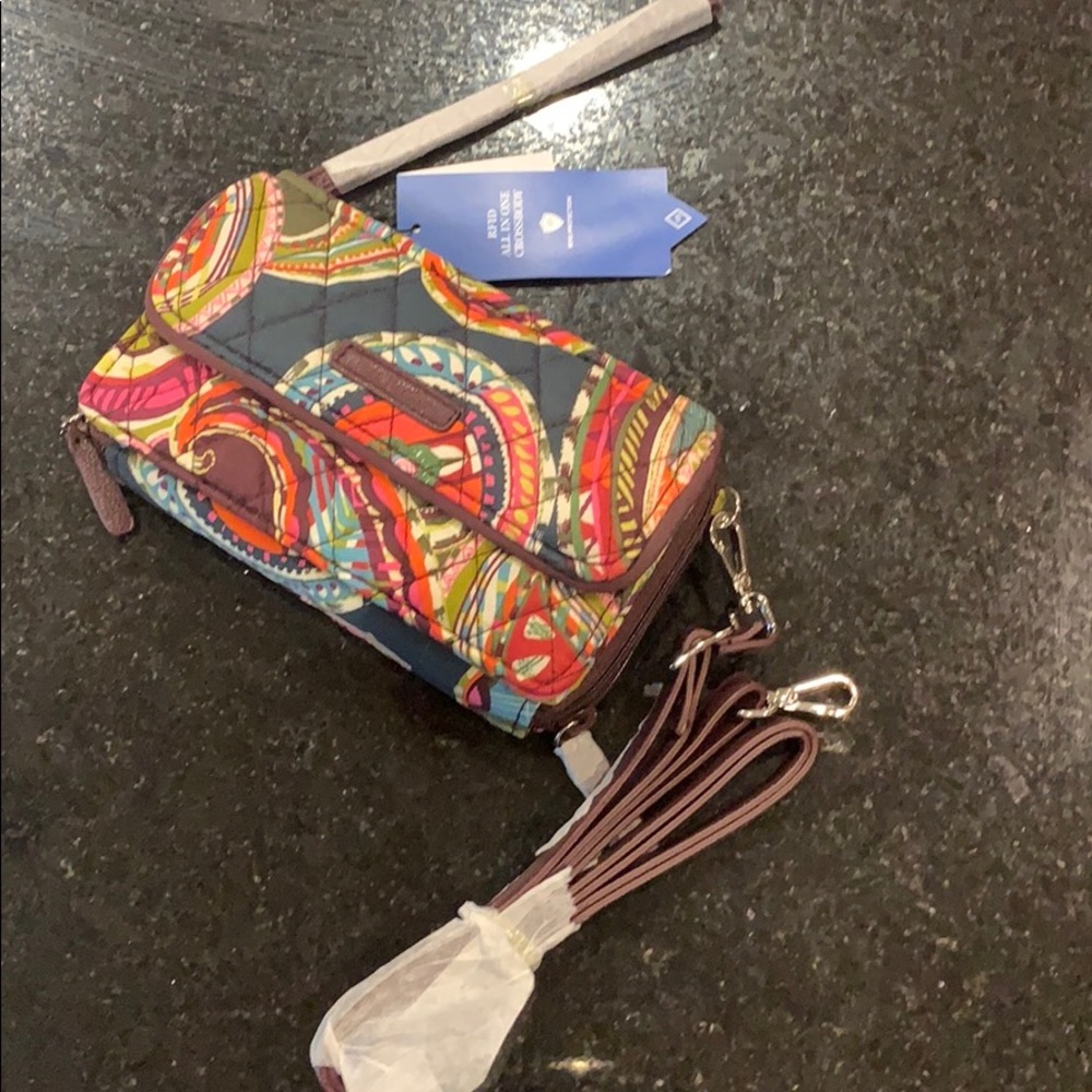 Vera Bradley crossbody RFID all in one